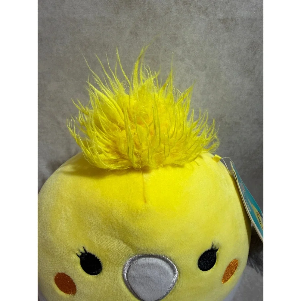 Squishmallows Charlize the Cockatiel 8 Inch Yellow‎ Grey Bird Plush S8-#523